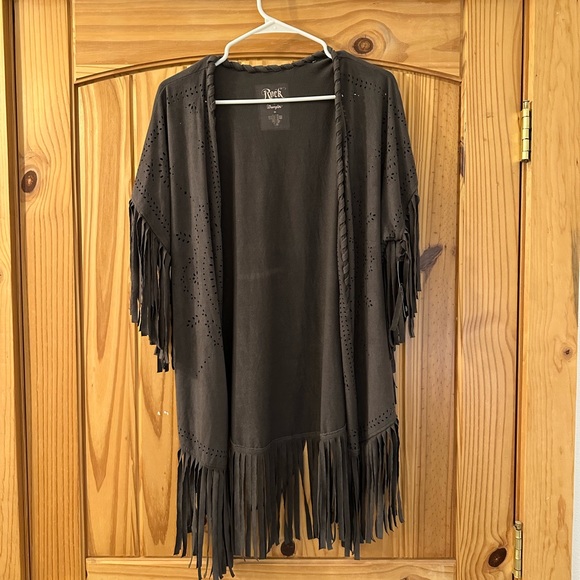 Wrangler Sweaters - Rock 47 by wrangler fringe cardi